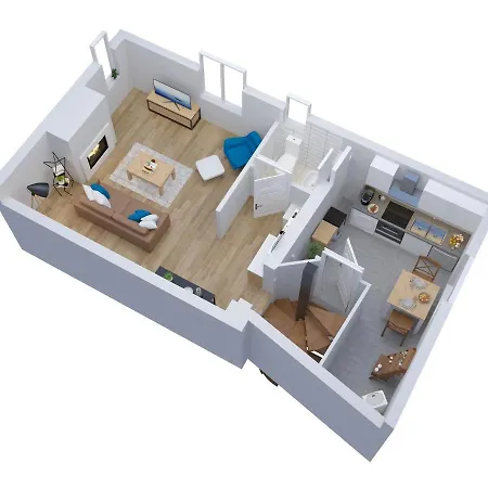 Apartman Victoire Duplex Atypique Cosy - Plein Centre Historique Proche Restaurants Commerces- Lumineux - Parking Gratuit A Proximite- Proche Plages Du Debarquement, Omaha