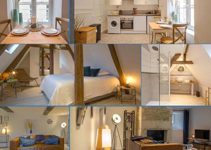 Victoire Duplex Atypique Cosy - Plein Centre Historique Proche Restaurants Commerces- Lumineux - Parking Gratuit A Proximite- Proche Plages Du Debarquement, Omaha Apartament *